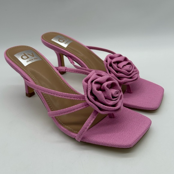 Dolce Vita Zelly Pink Strappy Mule Sandals | Open Back | Size 8M | New with Box - Picture 4 of 10